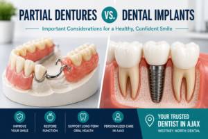 partial dentures vs dental implants